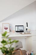 Miniatyrbillede 7 af 8: Activejet AJE-TECHNIC LED skrivebordslampe med display hvid