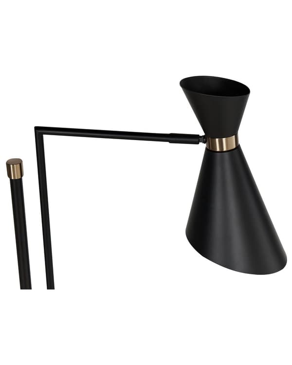 Gulvlampe Sort Metal 155 / 180 cm Moderne Standerlampe Næbbet Lampeskærm Lampe til Gulv Læselampe Belysning til Stuen