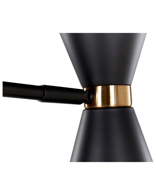 Gulvlampe Sort Metal 155 / 180 cm Moderne Standerlampe Næbbet Lampeskærm Lampe til Gulv Læselampe Belysning til Stuen