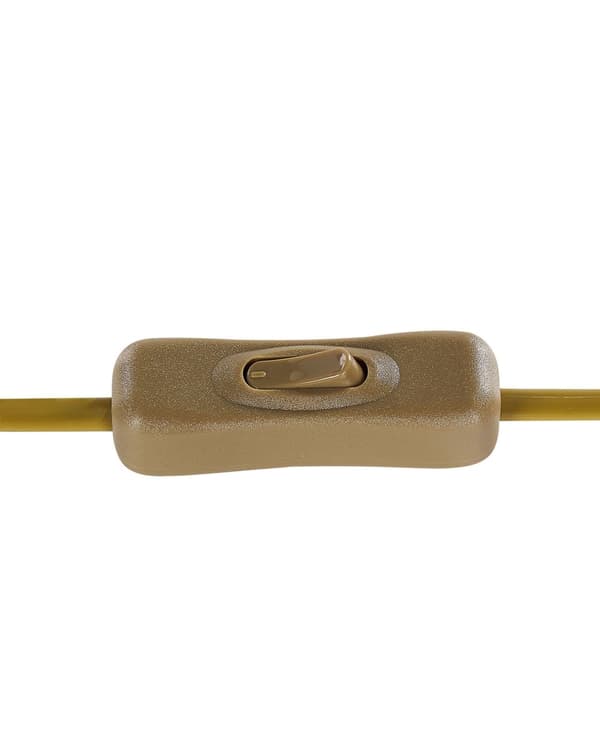 Bordlampe Guld Jern H 46 cm Gylden Sengebordslampe med Cylinder Lampeskærm Lampefod Tilbehør Hjemmekontor Lampe til Bord