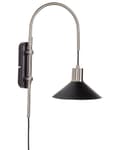 Miniatyrbilde 1 av 11: Vegglampe Svart Stål 1 lyskilde Kjegleformet skjerm Industriell stil Belysning Stue Soverom