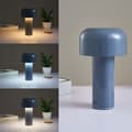 Miniatyrbilde 3 av 3: Batteridrevet LED-bordlampe - Grå, oppladbar