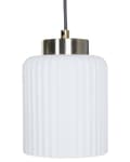 Miniatyrbillede 6 af 10: Langbordspendel Hvid Glas Moderne Design 4 Lys Spisebordslampe til Køkken Metallampe til Spisebord Hængelampe