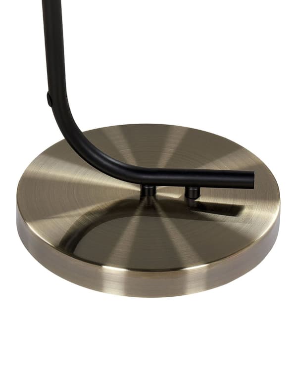 Gulvlampe Sort Messing Stål 150 cm Moderne Standerlampe Cylinderformet Lampeskærm Lampe til Gulv Læselampe Belysning til Stuen