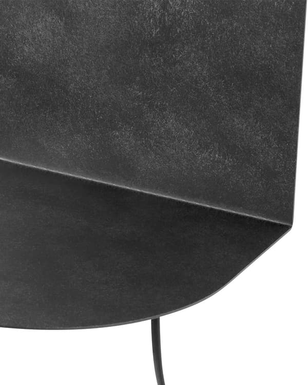 Vägglampa Grafitgrå Stål Belysning Glas Rund Skärm med Av/På-knapp Modern Industriell Vardagsrum Sovrum