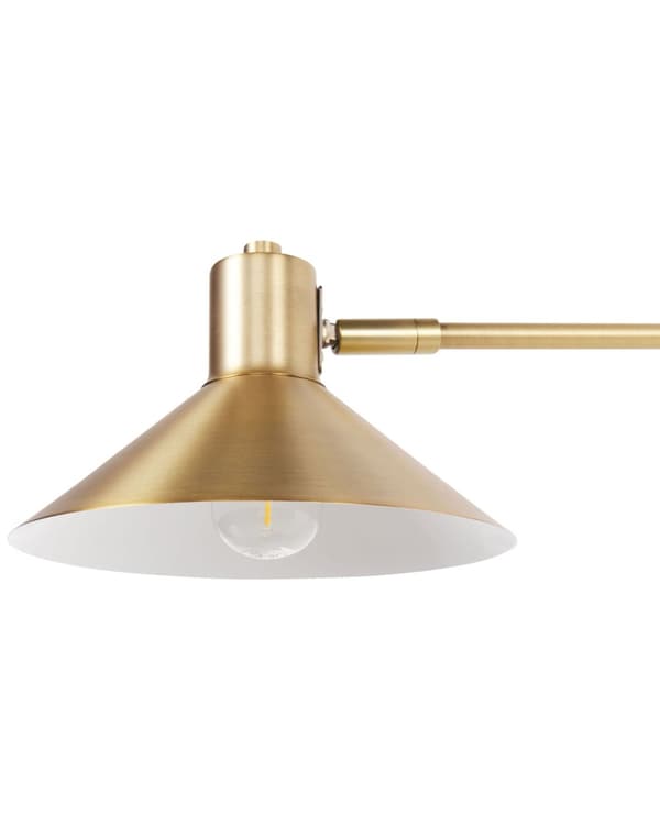 Vägglampa Guld Stål 2 Lampor Belysning Trumskärmar Justerbar med guldelement Modern Industriell Vardagsrum Sovrum