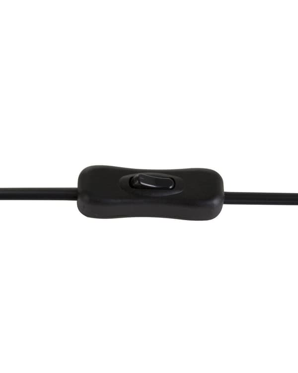 Bordlampe Blå Hvid H 45 cm Sengebordslampe med Kegleformet Lampeskærm Lampefod Tilbehør Soveværelse Lampe til Bord