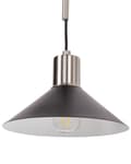 Miniatyrbild 7 av 11: Vägglampa Svart Silver Stål 1 Lampa Belysning Konformad Skärm Modern Industriell Vardagsrum Sovrum