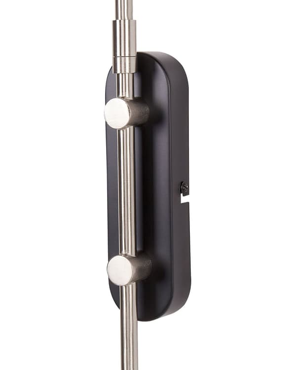 Vägglampa Svart Silver Stål 1 Lampa Belysning Konformad Skärm Modern Industriell Vardagsrum Sovrum