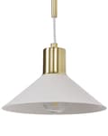 Miniatyrbild 7 av 10: Vägglampa Vit Mässing Stål 1 Lampa Belysning Konformad Skärm Modern Industriell Vardagsrum Sovrum