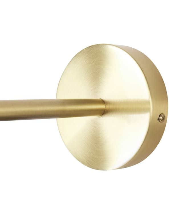 Vägglampa Vit Mässing Metall 22 x 29 x 14 cm Konformad Skärm Dekorativ Belysning Accent Belysning Modern Glam