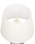 Miniatyrbilde 5 av 9: Bordlampe Hvit Blå Porselen Lampeskjerm i lin 54 cm Klassisk design Belysning Dekorasjon Stue Soverom