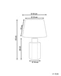 Miniatyrbilde 3 av 9: Bordlampe Hvit Blå Porselen Lampeskjerm i lin 53 cm Klassisk design Belysning Dekorasjon Stue Soverom