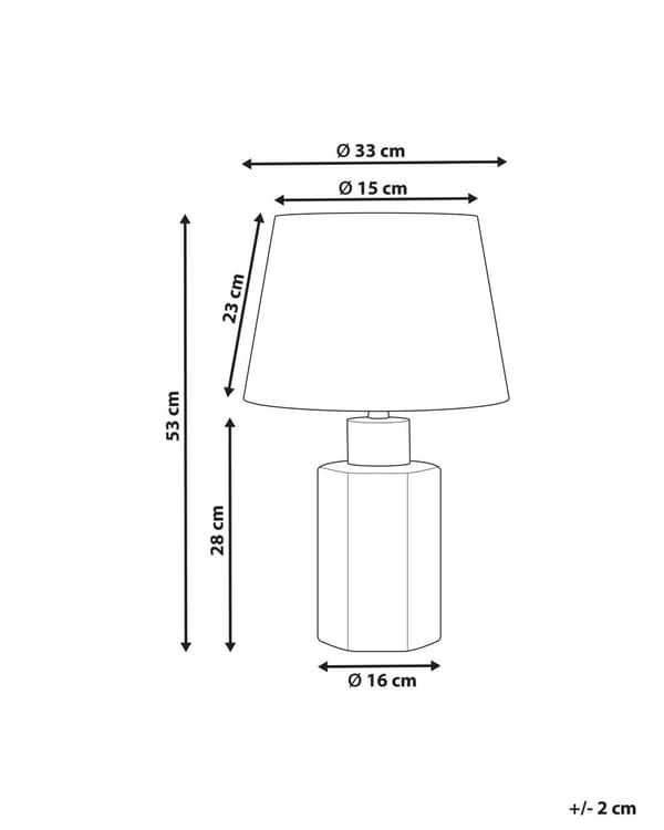 Bordlampe Hvit Blå Porselen Lampeskjerm i lin 53 cm Klassisk design Belysning Dekorasjon Stue Soverom