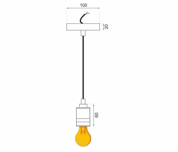 VEDHÆNG VEDHÆNG LAMPE APP347-1CP KOBBERLAMPE