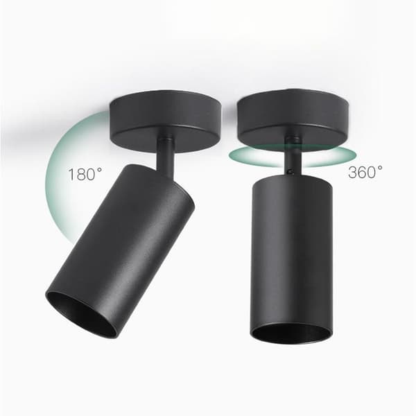 TAK/VÄGGLAMPA SPOT REFLECTOR APP1244-1C SVART