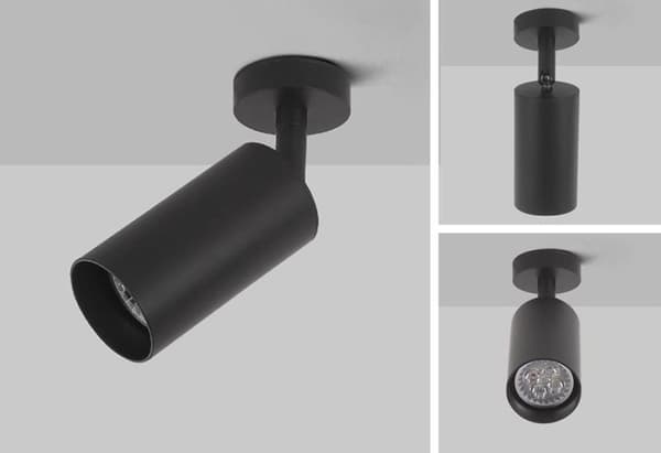 TAK/VÄGGLAMPA SPOT REFLECTOR APP1244-1C SVART
