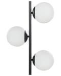 Miniatyrbillede 7 af 11: Gulvlampe Hvid Sort Metal H 153 cm Standerlampe med Runde Skærme til Stuen Moderne Designer Lampe til Gulv Tilbehør