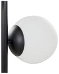Miniatyrbillede 8 af 11: Gulvlampe Hvid Sort Metal H 153 cm Standerlampe med Runde Skærme til Stuen Moderne Designer Lampe til Gulv Tilbehør