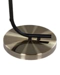 Miniatyrbilde 9 av 10: Gulvlampe i svart messingmetall med hvit glassskjerm Moderne industriell design