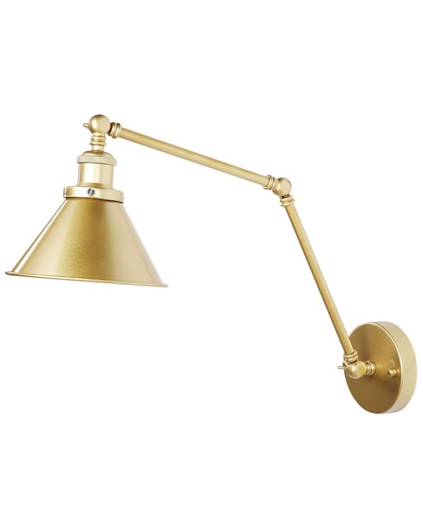 Sett med 2 vegglamper Gull Metall Justerbar arm Industrielt design