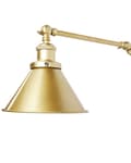 Miniatyrbilde 8 av 11: Sett med 2 vegglamper Gull Metall Justerbar arm Industrielt design