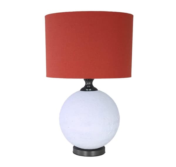 Bordlampe LUXO H56cm, rød/hvid