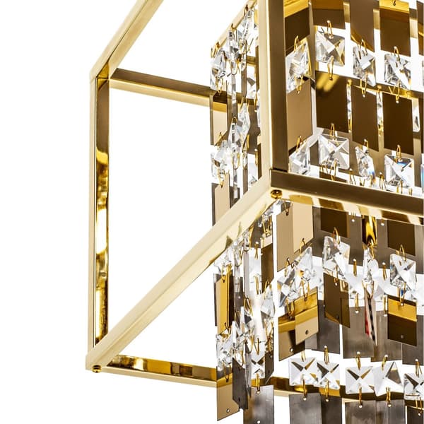 APP1113-5CP pendellampa i guld i kristall