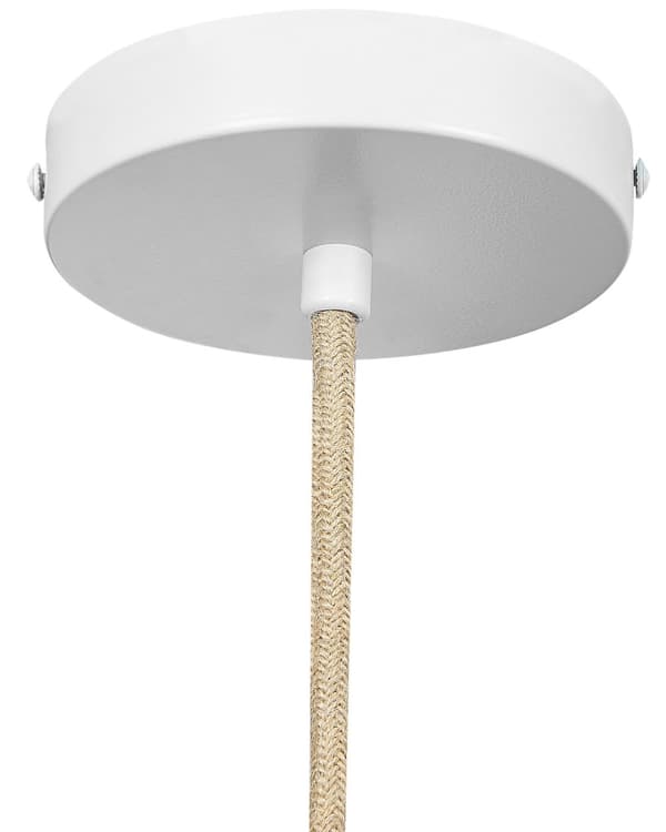 Riippuvalaisin beige luonnonväri 167 cm rottinki sametti hajavalo kartiovarjostin boho moderni