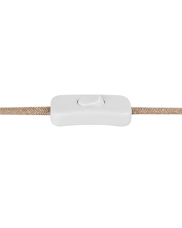 Pöytävalaisin keltainen 43 cm keraaminen polypuuvilla sylinterivarjostin käsintehty moderni