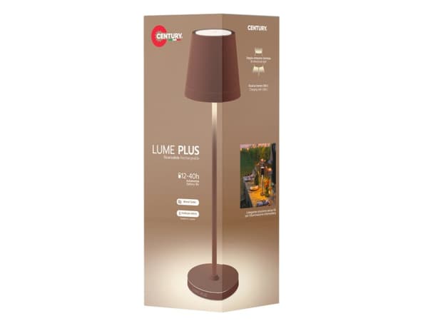 CENTURY LUME PLUS, Brun, Universell, Mineral Corten, IP54, III, 1 ampuller