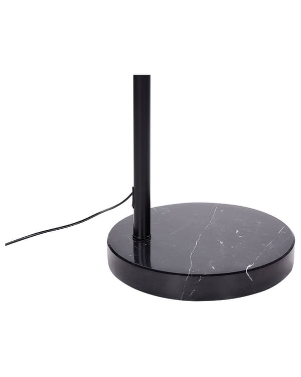 Gulvlampe med naturlig papirmasse og strukturert skjerm Japandi Natural Style