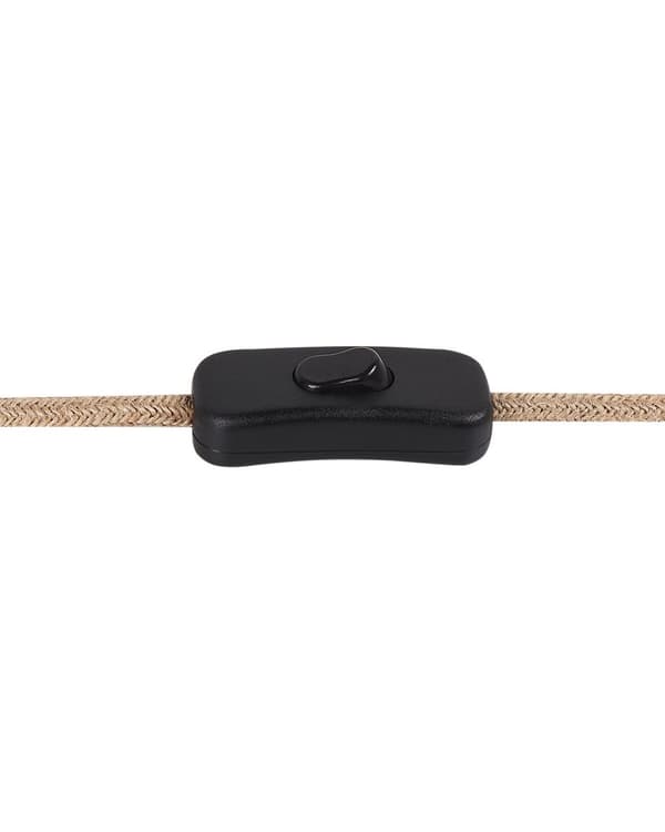 Bordlampe Svart og naturkeramisk papirmasse med rektangulær skjerm Minimalistisk design