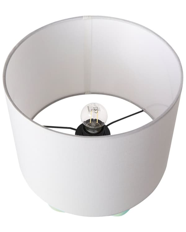 Bordlampe Lysegrønn Keramikk Lampeskjerm i lin Minimalistisk design Belysning Dekorativ Nattlampe
