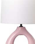 Miniatyrbilde 6 av 9: Bordlampe Oransje Keramikk Lampeskjerm i lin Minimalistisk design Belysning Dekorativ Nattlampe