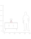Miniatyrbilde 9 av 9: Bordlampe Oransje Keramikk Lampeskjerm i lin Minimalistisk design Belysning Dekorativ Nattlampe