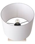 Miniatyrbilde 5 av 9: Bordlampe Flerfarget keramisk trommelformet skjerm i polyesterbomull Halvrund regnbuesokkel Minimalistisk design