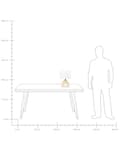 Miniatyrbilde 9 av 9: Bordlampe Flerfarget keramisk trommelformet skjerm i polyesterbomull Halvrund regnbuesokkel Minimalistisk design