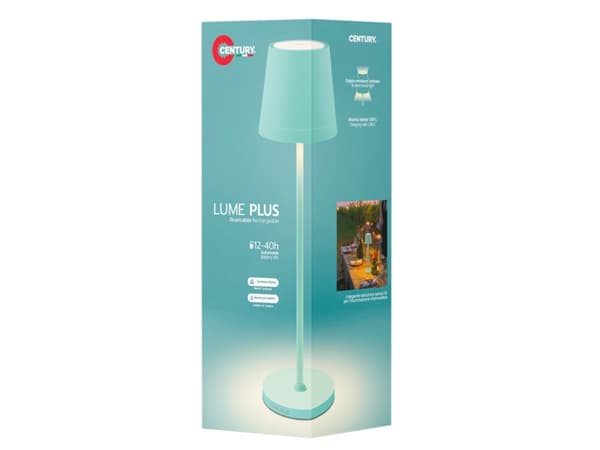 CENTURY LUME PLUS, Blå, Universal, Marine Turquoise, IP54, III, 1 lampor