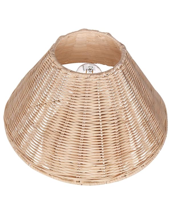 Bordlampe Rattan Naturlig sengebordslys Ambient Belysning Boho Stil Stue Soveværelse