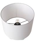 Miniatyrbillede 5 af 9: Bordlampe lysegrøn keramisk halvcirkelformet base polyester bomuldsskærm rund belysning til stue soveværelse