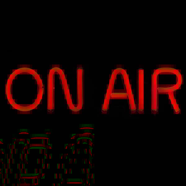 Neonskylt "On Air"