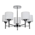 Miniatyrbild 5 av 5: Klassisk taklampa med taklampa Activejet MIRA Chrome 5xE27 för vardagsrum