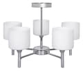 Miniatyrbild 1 av 5: Klassisk taklampa med taklampa Activejet MIRA Chrome 5xE27 för vardagsrum