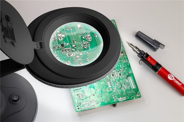 LED-förstoringslampa med stativ, 6 W, svart