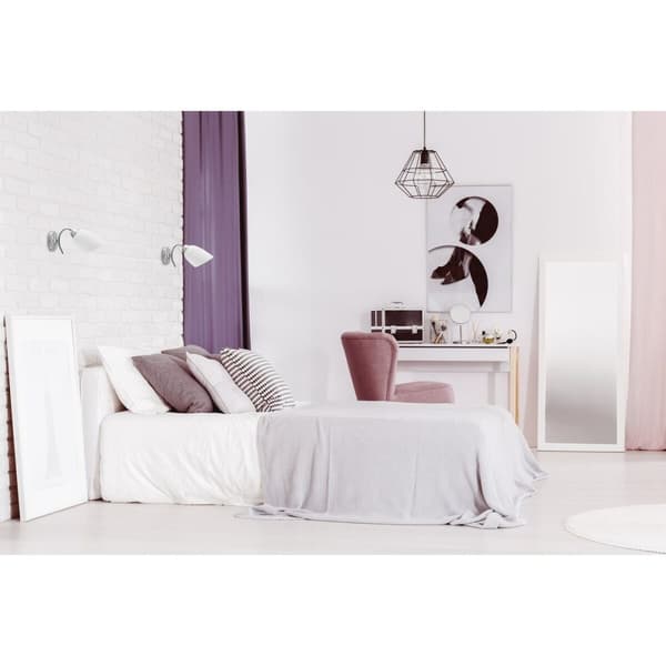 Vägglykta Activejet NIKITA 1P Nikiel Vit ickel Metall Glas 60 W 220-240 V 26 x 12 x 12,5 cm 30 x 12 x 15 cm (1 Delar)