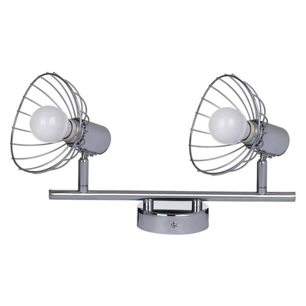Kattolamppu Activejet AJE-GIZEL 2P Hopeinen Metalli 40 W