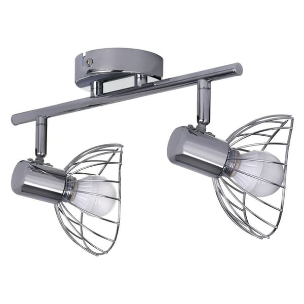 Kattolamppu Activejet AJE-GIZEL 2P Hopeinen Metalli 40 W Hopea
