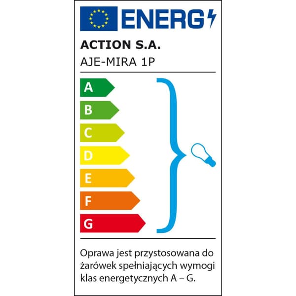 Væglampe Activejet AJE-MIRA 1P Hvid Sølvfarvet Metal 40 W 23 x 21,5 x 11,5 cm (1 Dele)