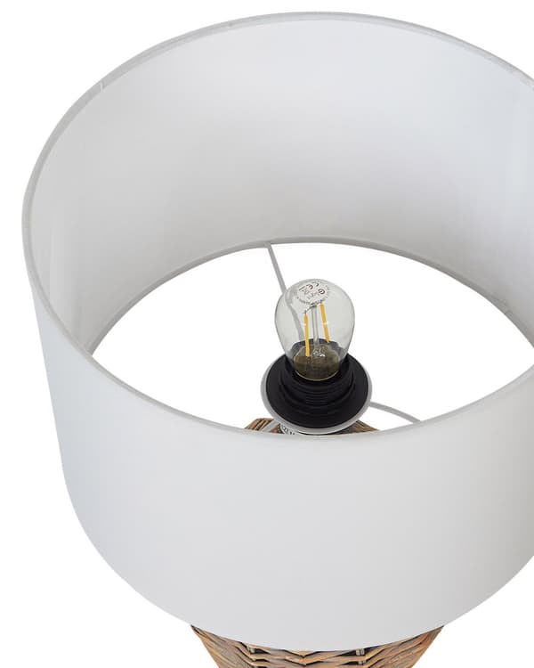 Bordlampe Rotting Lys 30 x 30 x 49 cm Stoffskjerm Stemningsfull belysning Bohemsk og rustikk stil Stue Soverom Nattlampe